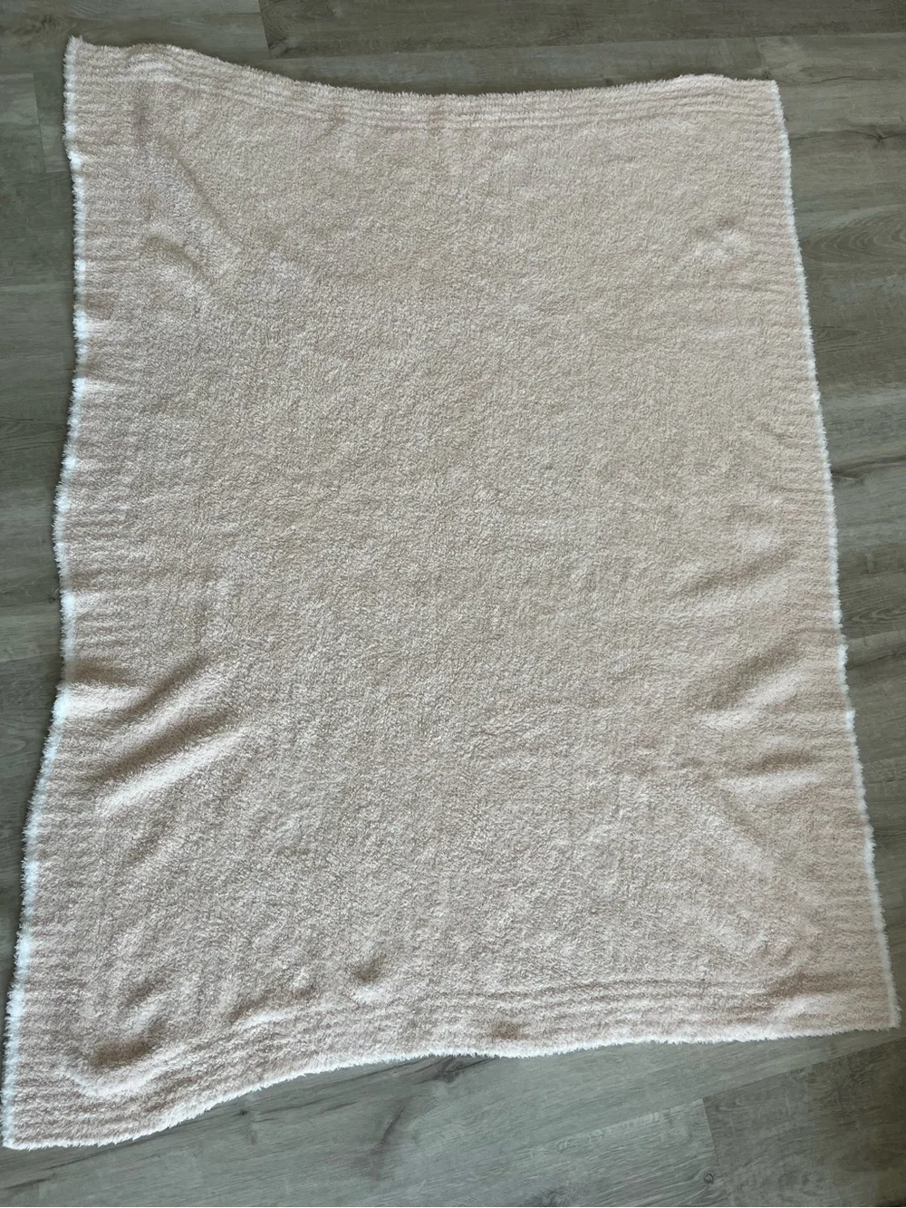 Barefoot Dreams CozyChic Knit Throw Blanket Light Pink Style 520 Soft Luxury